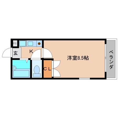 二上駅 徒歩5分 1階の物件間取画像